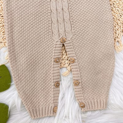 Jardineira de linha pipoca areia